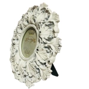 Loja Casa Canto - Porta Retratos - Porta Retrato Redondo Resina Branco Provençal