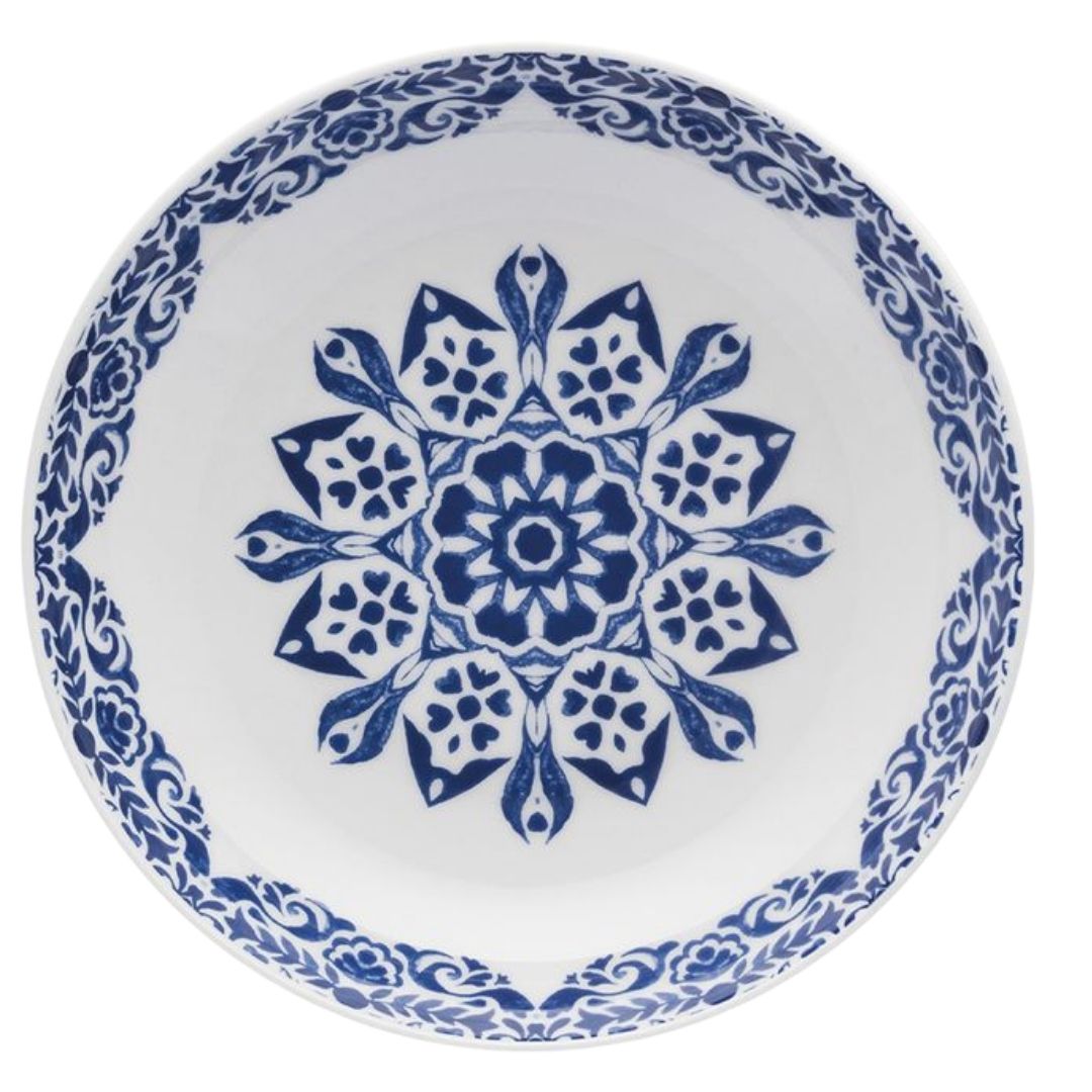 Loja Casa Canto - Aparelho de Jantar 06 pessoas - aparelho de Jantar, Chá e Café 42pç Coup Blue Indian Porcelana Oxford