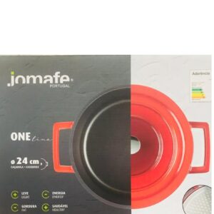 Loja Casa Canto - Panelas Avulsas - Panela Caçarola Vermelha 24cm 5,2L aluminio Injetado Jomafe Portugal