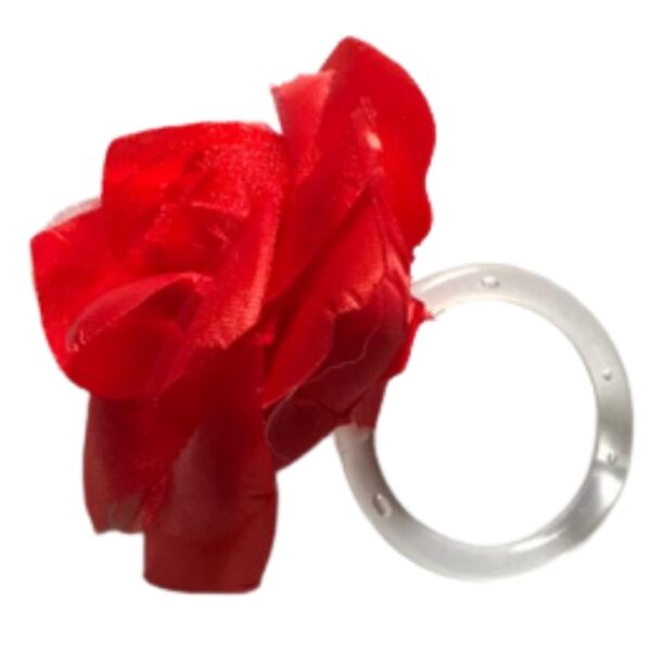 Loja Casa Canto - Porta Guardanapo - Porta Guardanapo 6un Flor Vermelha Lé Crochet