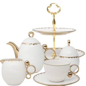 Loja Casa Canto - Jogo para Lanche - Jogo para Chá EGG Porcelana Branca 10pç Wolff