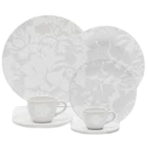 Loja Casa Canto - Aparelho de Jantar 06 pessoas - aparelho de Jantar, Chá e Café 42pç Coup Blanc Porcelana Oxford