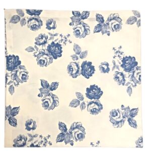 Loja Casa Canto - Guardanapos - Guardanapo algodão Estampa azul 47x47cm 4un Roupa Mesa