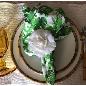 Loja Casa Canto - Guardanapos - Guardanapo algodão Composé Verde 47x47cm 12un Roupa Mesa