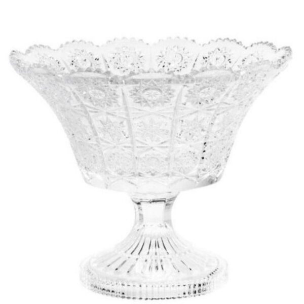 Loja Casa Canto - Fruteiras - Fruteira com Pé Cristal Starry 26x22cm Wolff