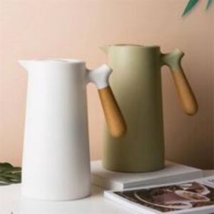 Loja Casa Canto - Garrafas Térmicas - Garrafa Térmica Nordic Menta com Cabo Madeira capacidade 1, 0L Bon Gourmet