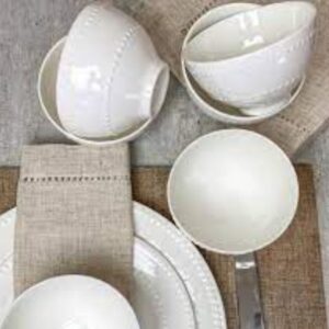 Loja Casa Canto - Sopeira e Bowls - Jogo Bowls Porcelana New Bone Pearl 15x7cm 6un Lyor