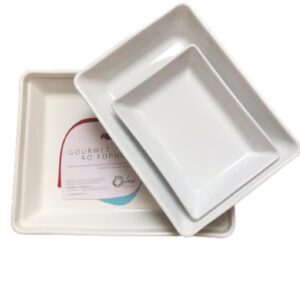 Loja Casa Canto - Formas e Assadeiras - assadeira,Travessa Refratária Porcelana Empilhável 4un Oxford