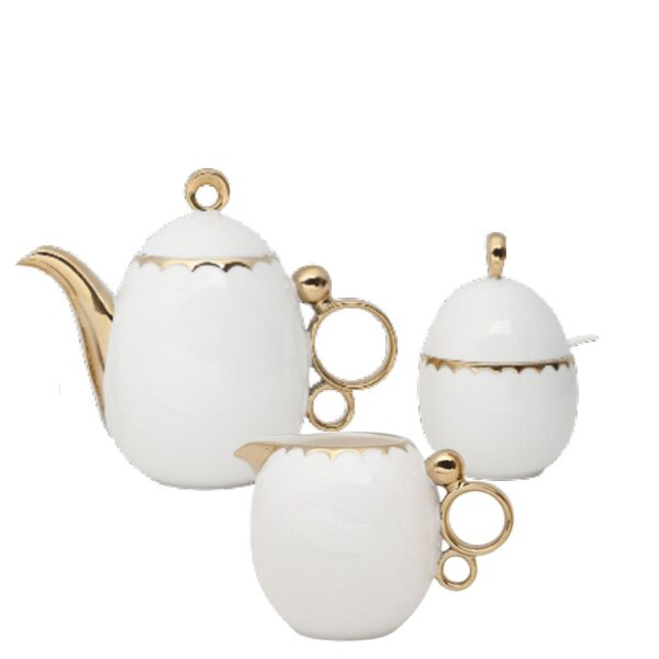 Loja Casa Canto - Jogo para Lanche - Jogo para Chá EGG Porcelana Branca 10pç Wolff