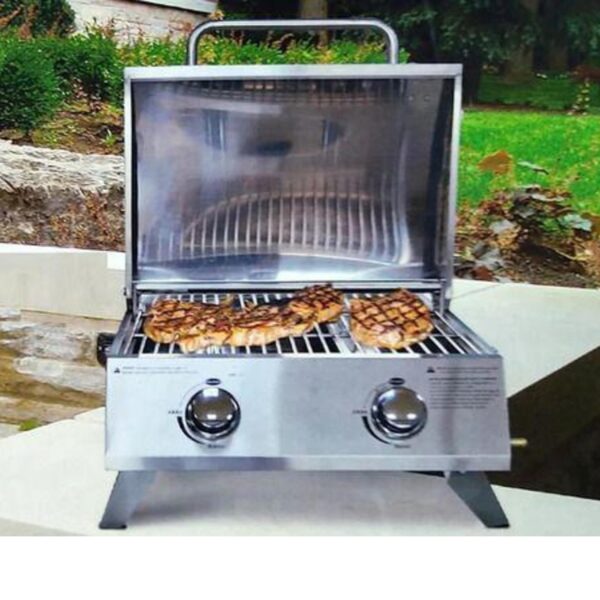 Loja Casa Canto - Churrasqueira Elétrica - Churrasqueira à Gas Bancada Inox Portátil 2 Queimadores Member’s Marlk