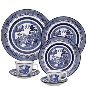 Loja Casa Canto - Aparelho de Jantar 06 pessoas - aparelho de Jantar Chá e Café 42pç Flamingo Porcelana Oxfor