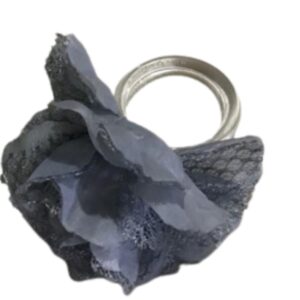 Loja Casa Canto - Porta Guardanapo - Porta Guardanapo 10un Flor Cinza Lé Crochet