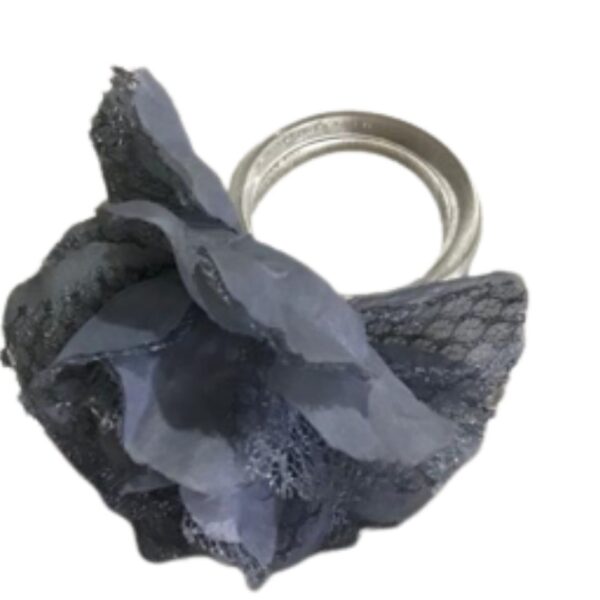 Loja Casa Canto - Porta Guardanapo - Porta Guardanapo 10un Flor Cinza Lé Crochet