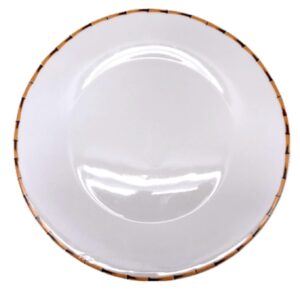 Loja Casa Canto - Pratos Avulsos - Jogo Prato Raso Porcelana Bambu 27, 5cm 6un Lyor
